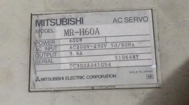 Серводвигатель MR-H60A, используется один, 90% ВНЕШНИЙ ВИД НОВЫЙ, 3 месяца гарантии, в наличии
Серводвигатель MR-H60A, используется один, 90% ВНЕШНИЙ ВИД НОВЫЙ, 3 месяца гарантии, в наличии