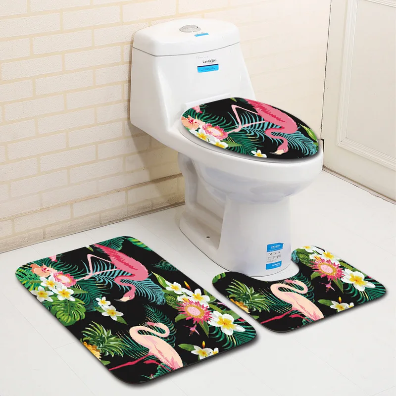 Zeegle Flamingo Series Pattern Bathroom Carpets 3pieces Non-slip Floor Mats Microfiber Bath Mats Washable Toilet Rugs Lid Cover
Zeegle Flamingo Series Pattern Bathroom Carpets 3pieces Non-slip Floor Mats Microfiber Bath Mats Washable Toilet Rugs Lid Cover