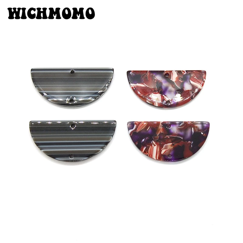 New 4 Pieces 18*39mm High Quality Semicircle Out Acetic Acid Resin Smooth Charms Connectors for DIY Earring Jewelry Accessories
New 4 Pieces 18*39mm High Quality Semicircle Out Acetic Acid Resin Smooth Charms Connectors for DIY Earring Jewelry Accessories