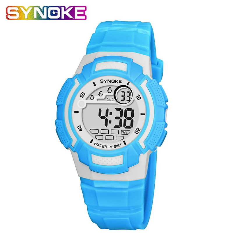 SYNOKE Silicone Children's Watch Boy Watches Children Digital Colorful 50M Waterproof Child's Gift relogio infantil menino
SYNOKE Silicone Children's Watch Boy Watches Children Digital Colorful 50M Waterproof Child's Gift relogio infantil menino