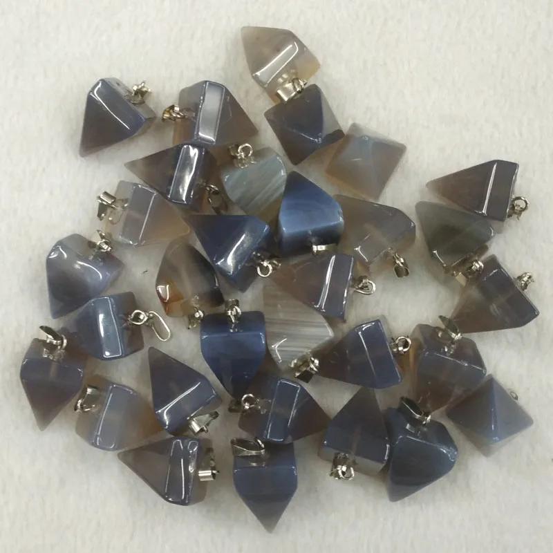 Wholesale 24pcs/lot 2016 fashion high quality Natural gray onyx pyramid shape pendants charms for jewelry making free shipping
Wholesale 24pcs/lot 2016 fashion high quality Natural gray onyx pyramid shape pendants charms for jewelry making free shipping