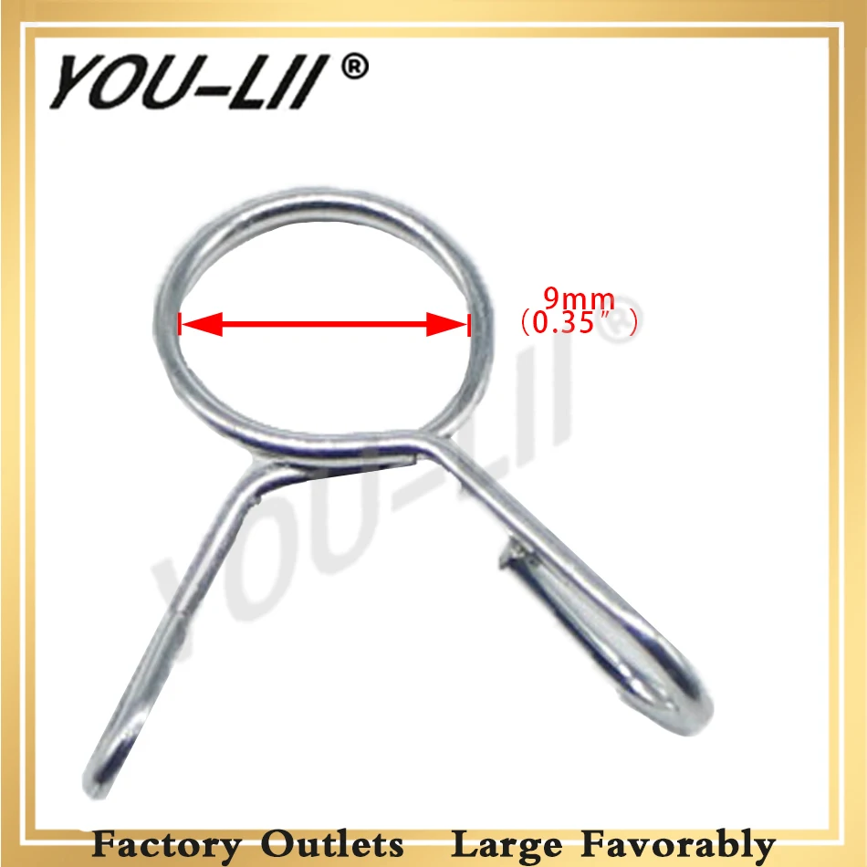 YOULII 5pcs 9mm Fuel Line Hose Tubing Spring Clips Clamps For Motorcycle Scooter ATV
YOULII 5pcs 9mm Fuel Line Hose Tubing Spring Clips Clamps For Motorcycle Scooter ATV