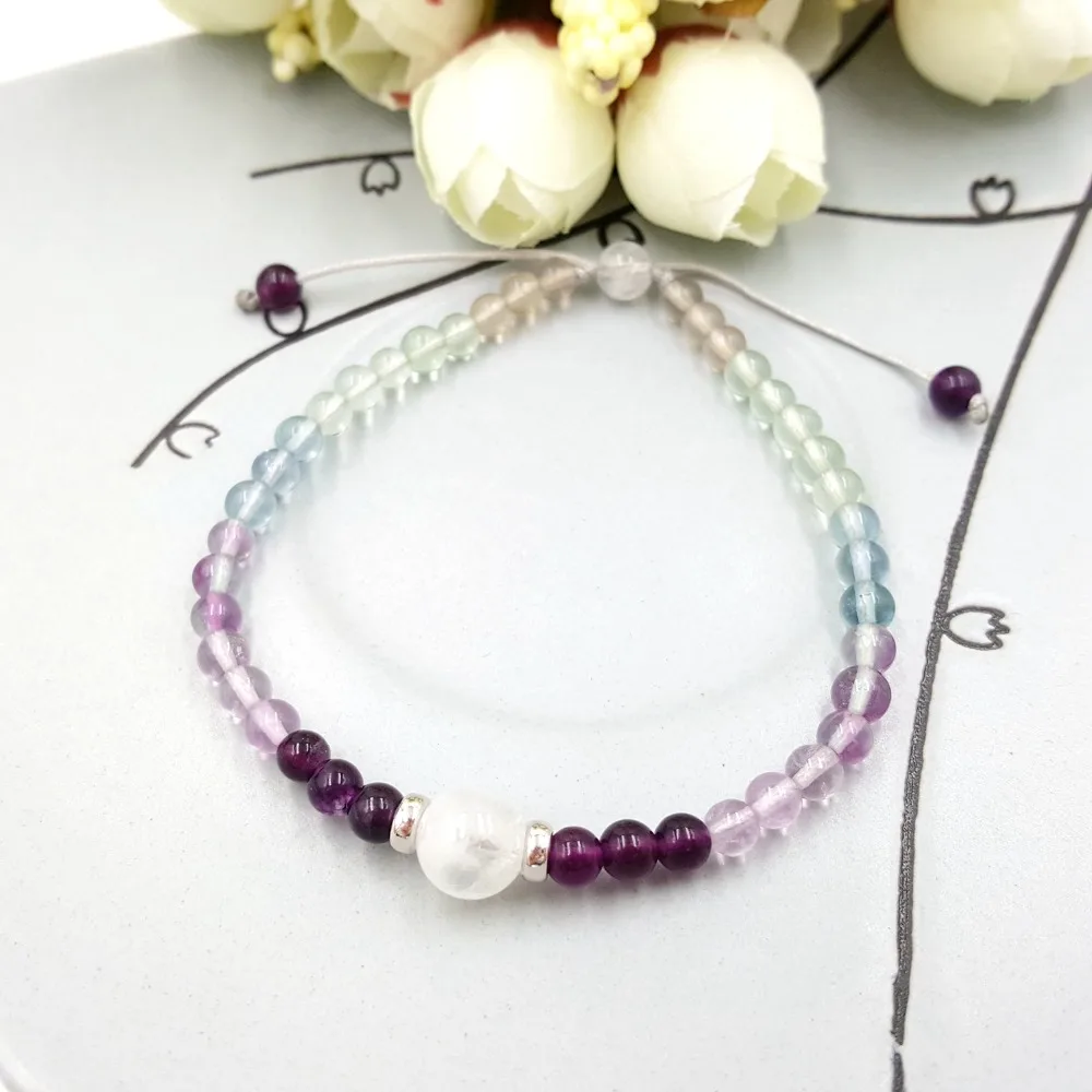 Lii Ji Natural Rainbow Fluorite,Moonstone Beads Fashion Jewelry For Women or Men
Lii Ji Natural Rainbow Fluorite,Moonstone Beads Fashion Jewelry For Women or Men