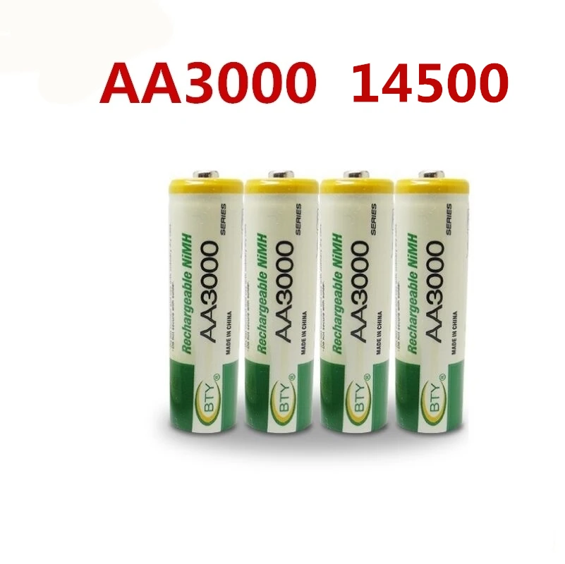 14500 Rechargeable Battery AA 3000mAh 1.2V NI-MH LED Toys Player Toys Recycling Batteries Mix Colors GTL EvreFire
14500 Rechargeable Battery AA 3000mAh 1.2V NI-MH LED Toys Player Toys Recycling Batteries Mix Colors GTL EvreFire