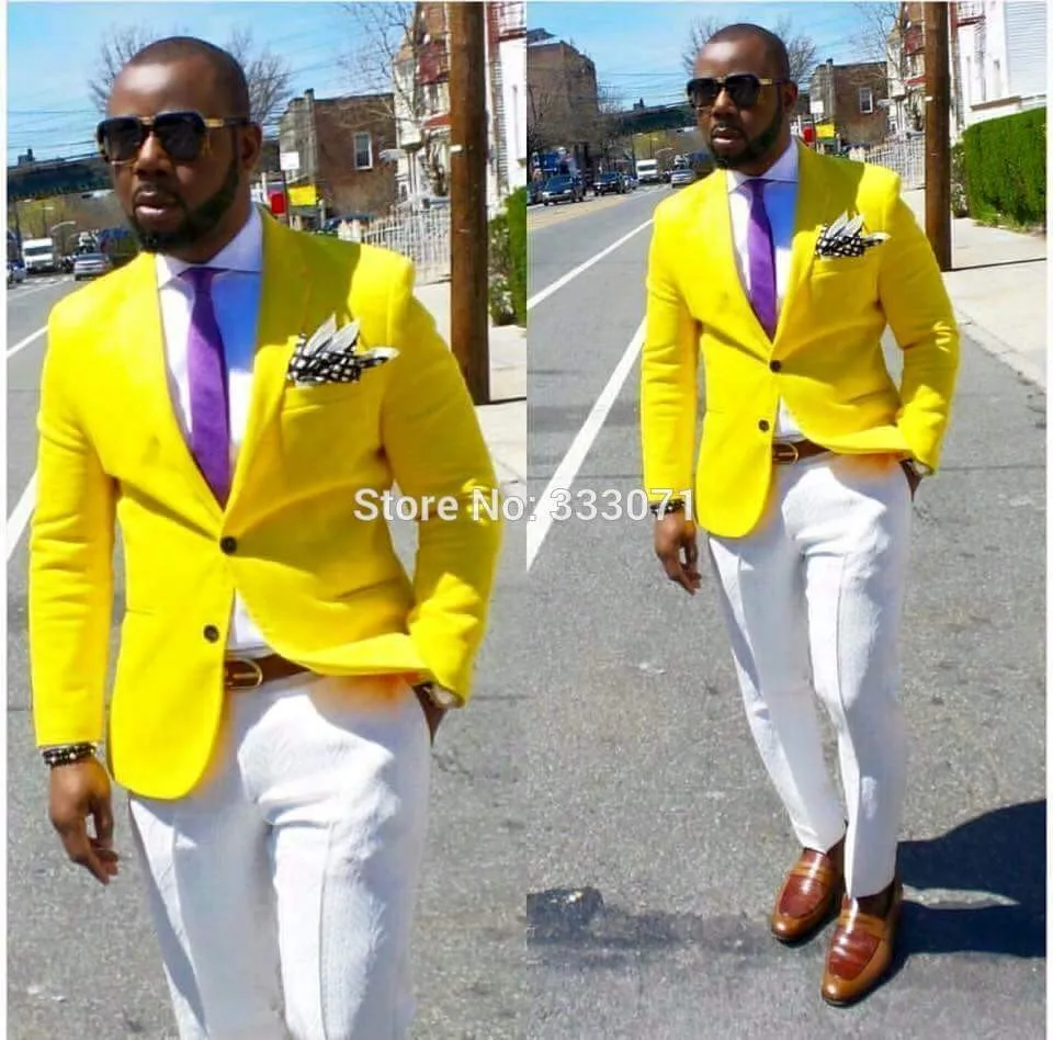 Latest Coat Pant Designs Yellow Men Suit Terno Slim Fit Skinny Suits 2 Piece Tuxedo Custom Prom Blazer Masculino Jacket+Pant
Latest Coat Pant Designs Yellow Men Suit Terno Slim Fit Skinny Suits 2 Piece Tuxedo Custom Prom Blazer Masculino Jacket+Pant