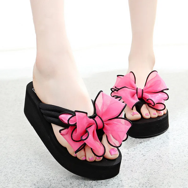 Summer Shoes Woman Sandals Outdoor Slippers Fashion Bowknot Beach Slippers Flip Flops Wedge Slides zapatillas de niña 33-41
Summer Shoes Woman Sandals Outdoor Slippers Fashion Bowknot Beach Slippers Flip Flops Wedge Slides zapatillas de niña 33-41