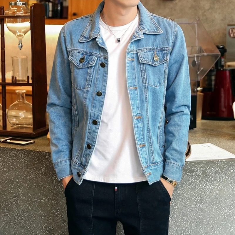 Man Jeans Jacket Thin Spring Outwear Men Jean Jackets Dark Blue Black Clothing Denim Jacket Fashion Male Cowboy Plus Size M-4XL
Man Jeans Jacket Thin Spring Outwear Men Jean Jackets Dark Blue Black Clothing Denim Jacket Fashion Male Cowboy Plus Size M-4XL