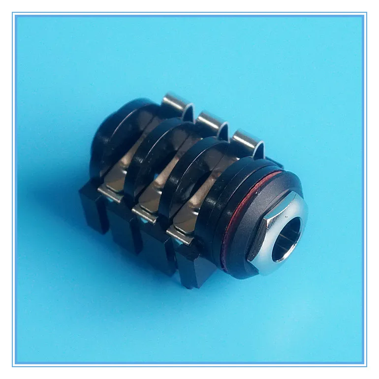 Nut type 6.5mm Stereophonic,double channel audio socket 1/4" 6.35mm female Stereo jack audio connector,6Pin
Nut type 6.5mm Stereophonic,double channel audio socket 1/4" 6.35mm female Stereo jack audio connector,6Pin