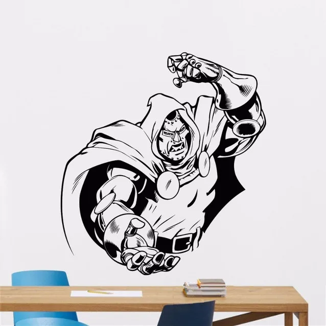 Doctor Doom Wall Sticker Supervillain Vinyl Decal Superhero Movie Poster Teen Room Dorm Club Bar Art Decor Removable Mural
Doctor Doom Wall Sticker Supervillain Vinyl Decal Superhero Movie Poster Teen Room Dorm Club Bar Art Decor Removable Mural