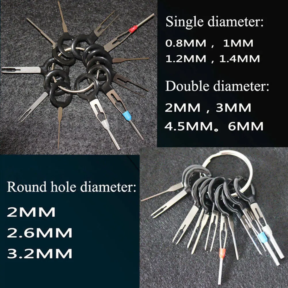 11Pcs/Set Terminal Removal Tools Car Electrical Wiring Crimp Connector Pin Extractor Kit
11Pcs/Set Terminal Removal Tools Car Electrical Wiring Crimp Connector Pin Extractor Kit