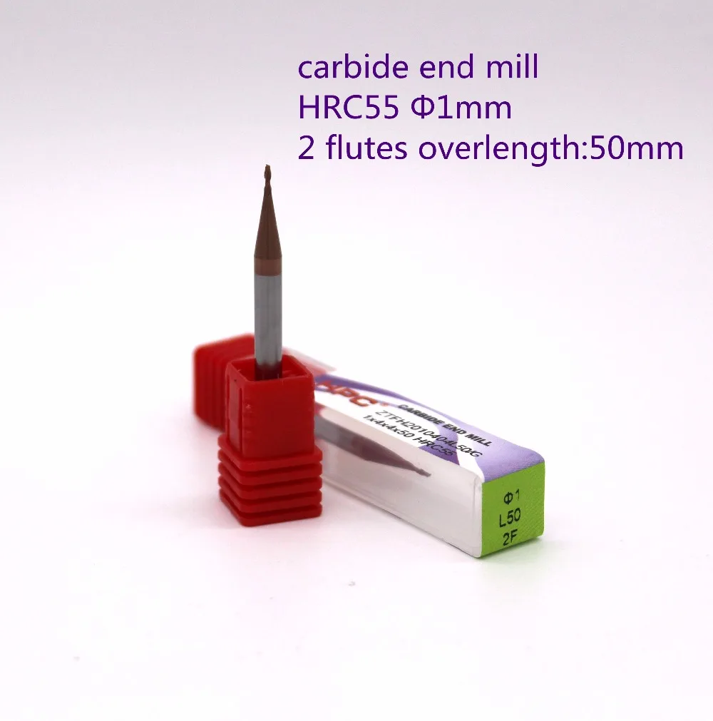 router bit 1*4*50 of 2 flutes flat end mills HRC55 carbide end milling tungsten mill cutter CNC machine tool
router bit 1*4*50 of 2 flutes flat end mills HRC55 carbide end milling tungsten mill cutter CNC machine tool