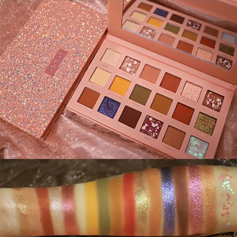 New Pressed Eyeshadow Makeup Palette Pigmented Glitter Shimmer Matte Powder Metallic Eye Shadow 18 colors
New Pressed Eyeshadow Makeup Palette Pigmented Glitter Shimmer Matte Powder Metallic Eye Shadow 18 colors