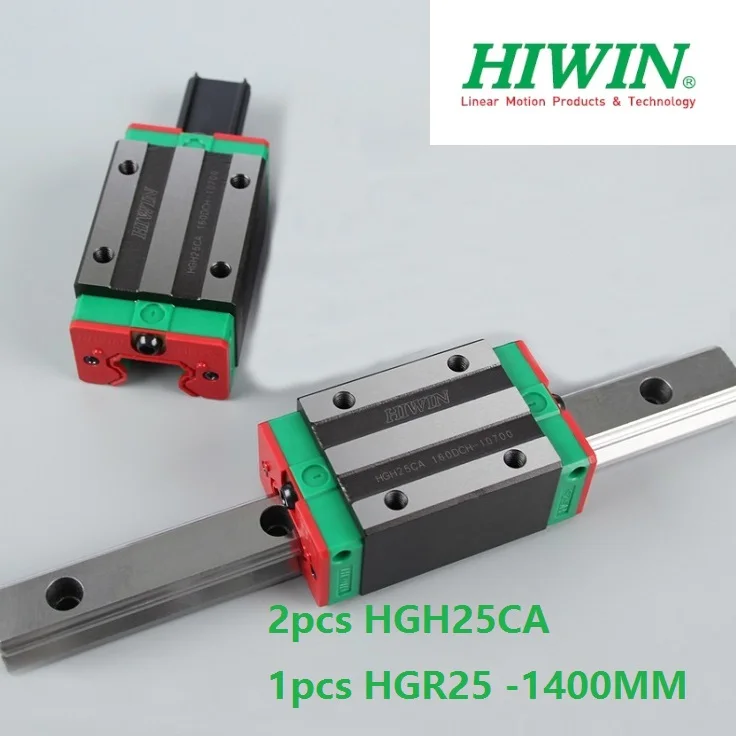 

1pcs 100% original Hiwin linear guide linear rail HGR25 -L 1400mm + 2pcs HGH25CA linear narrow block for cnc router