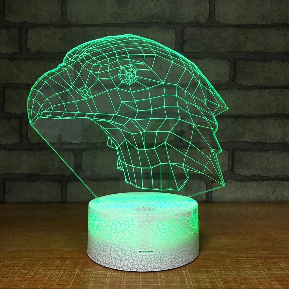 Eagle Head 3D LED RGB Night Light 7 Color Change Desk Light Action Figures 347 Boys Girls Christmas Toys
Eagle Head 3D LED RGB Night Light 7 Color Change Desk Light Action Figures 347 Boys Girls Christmas Toys