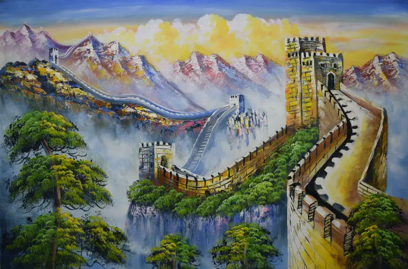 HandPainted Knife Oil Painting on Canvas Abstract The Great Wall Landscape Canvas Painting Wall Art Picture for Home Decoration
HandPainted Knife Oil Painting on Canvas Abstract The Great Wall Landscape Canvas Painting Wall Art Picture for Home Decoration