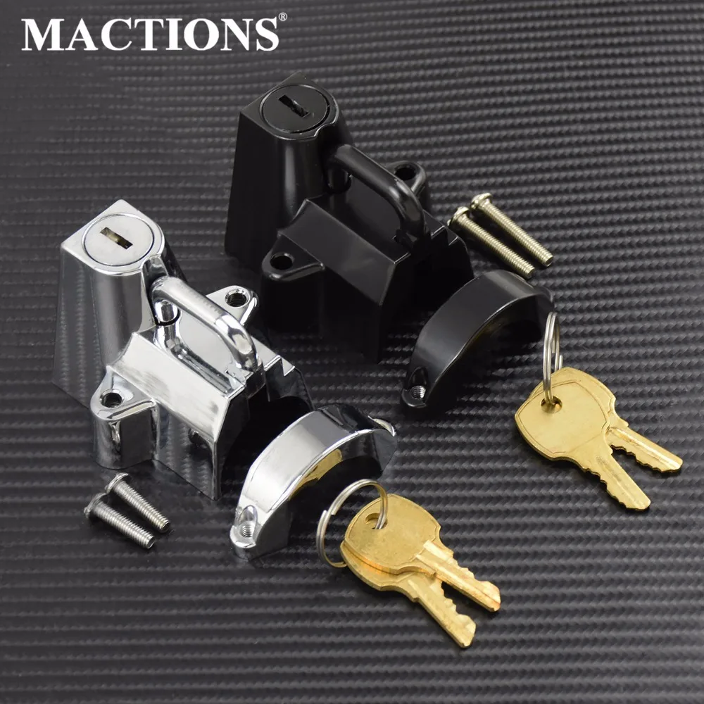 Universal Motorcycle Handlebar Shelf Bar Tube Helmet Lock w/2 Keys For Harley 7/8" to 1-1/4" 25-32mm Chrome/Black
Universal Motorcycle Handlebar Shelf Bar Tube Helmet Lock w/2 Keys For Harley 7/8" to 1-1/4" 25-32mm Chrome/Black