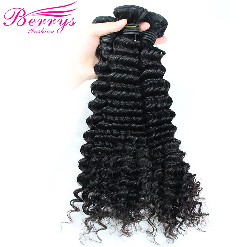 Brazilian Deep Wave Bundles 3 PCS/Lot 100% Human Hair Weaving Natural Black 10-26 Inch Remy Hair Extensions Berrys Fashion Hair
Brazilian Deep Wave Bundles 3 PCS/Lot 100% Human Hair Weaving Natural Black 10-26 Inch Remy Hair Extensions Berrys Fashion Hair