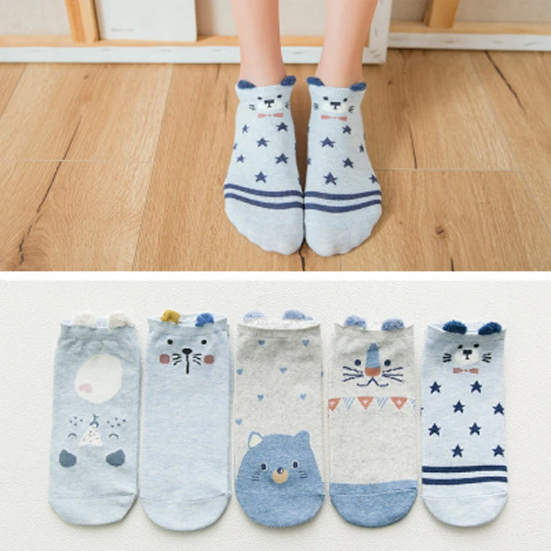 5 Pairs New Arrivl Women's Cotton Socks Cute Animal Cartoon Ankle Socks Wo Short Socks Casual Ear Red Heart Socks 35-40
5 Pairs New Arrivl Women's Cotton Socks Cute Animal Cartoon Ankle Socks Wo Short Socks Casual Ear Red Heart Socks 35-40