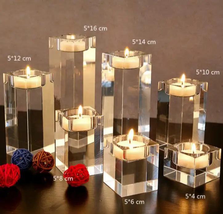 Square Clear Crystal Candle Holder Candlesticks Acrylic Tea Light Candle Holders Wedding Christmas Party DIY Decorative gift
Square Clear Crystal Candle Holder Candlesticks Acrylic Tea Light Candle Holders Wedding Christmas Party DIY Decorative gift