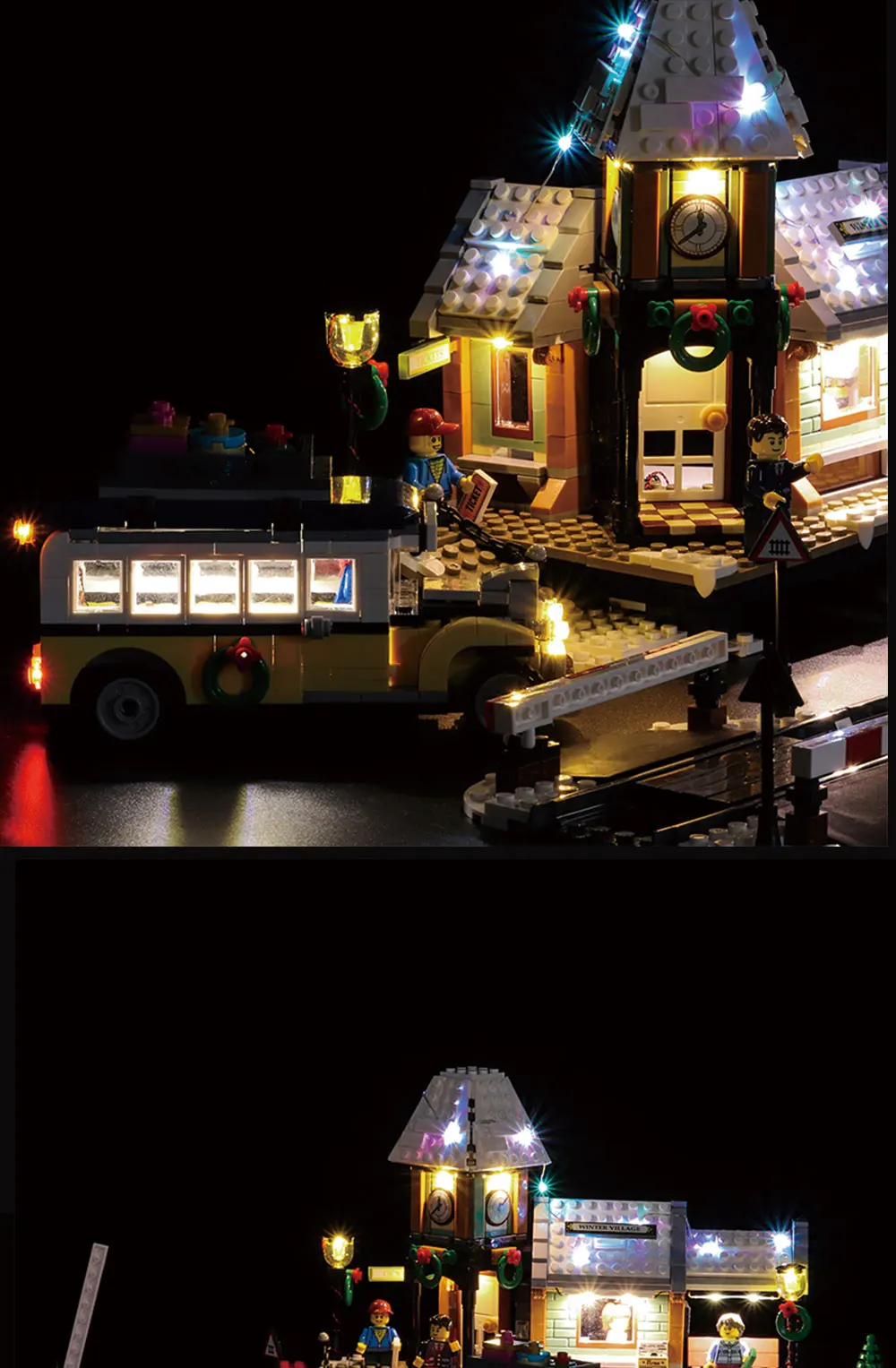 Led Light Set suitable For 10259 The Winter Village station friend Genuine Creative Series Building Blocks Christmas kid's toys 
Led Light Set suitable For 10259 The Winter Village station friend Genuine Creative Series Building Blocks Christmas kid's toys