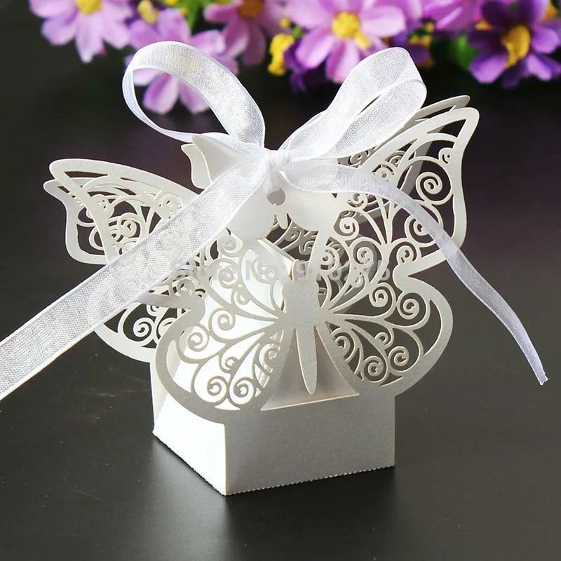 wedding favor candy box -- Laser cut white Butterfly sweet favor Box in pearl paper Box,baby party shower gift box 300pcs/lot
wedding favor candy box -- Laser cut white Butterfly sweet favor Box in pearl paper Box,baby party shower gift box 300pcs/lot