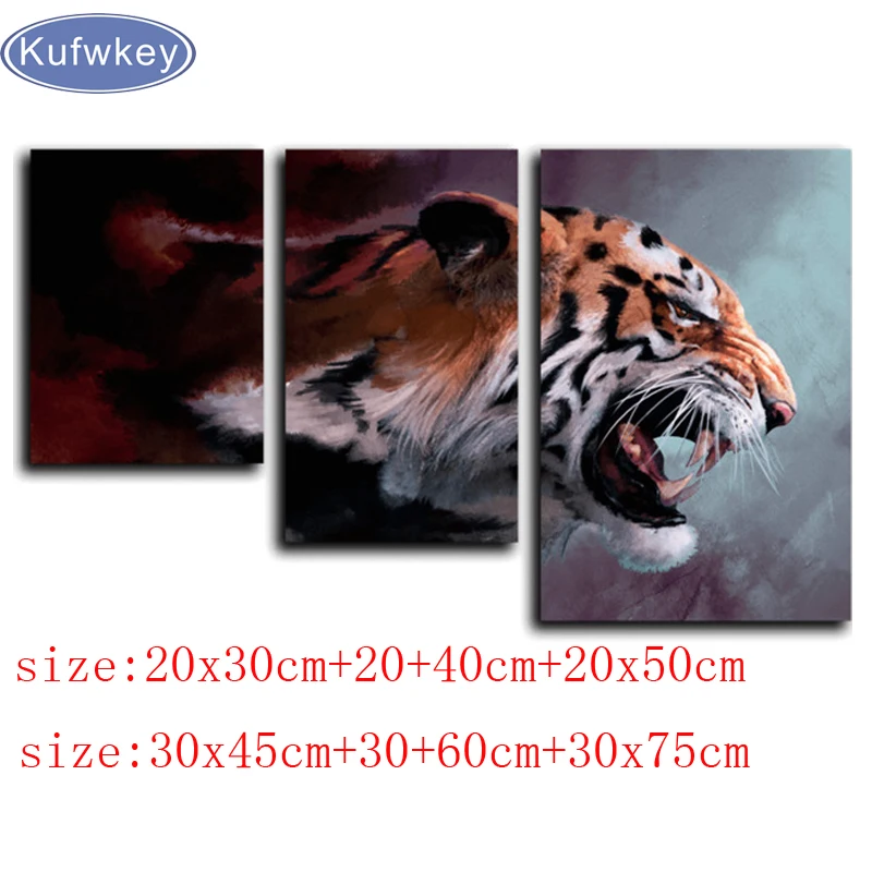 diy Diamond Painting Cross Stitch kits 3pcs/set tiger animal photo DIY Diamond Embroidery full display diamond Mosaic Home Decor
diy Diamond Painting Cross Stitch kits 3pcs/set tiger animal photo DIY Diamond Embroidery full display diamond Mosaic Home Decor