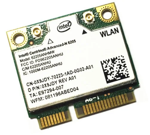 New Wholesales For Intel Advanced-N 6205 6205HMW Half MINI PCI-E 2.4GHz/5GHz Wlan WIFI Wireless Card 300Mbps
New Wholesales For Intel Advanced-N 6205 6205HMW Half MINI PCI-E 2.4GHz/5GHz Wlan WIFI Wireless Card 300Mbps