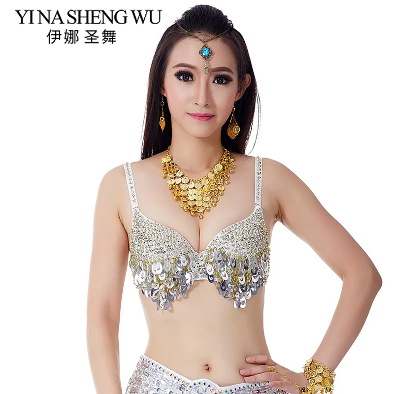 1Pc Women Belly Dance Costumes Sexy Hanging Coin Diamond New Twinkling Sequined Bra Top Beaded Fringe Dancing Costume 10 colors
1Pc Women Belly Dance Costumes Sexy Hanging Coin Diamond New Twinkling Sequined Bra Top Beaded Fringe Dancing Costume 10 colors