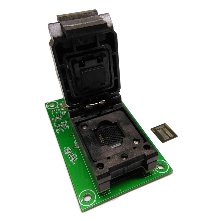 High Quality eMCP221 Socket to USB,size 11.5x13mm,for BGA 221 testing,nand flash programmer, Clamshell Test Socket
High Quality eMCP221 Socket to USB,size 11.5x13mm,for BGA 221 testing,nand flash programmer, Clamshell Test Socket