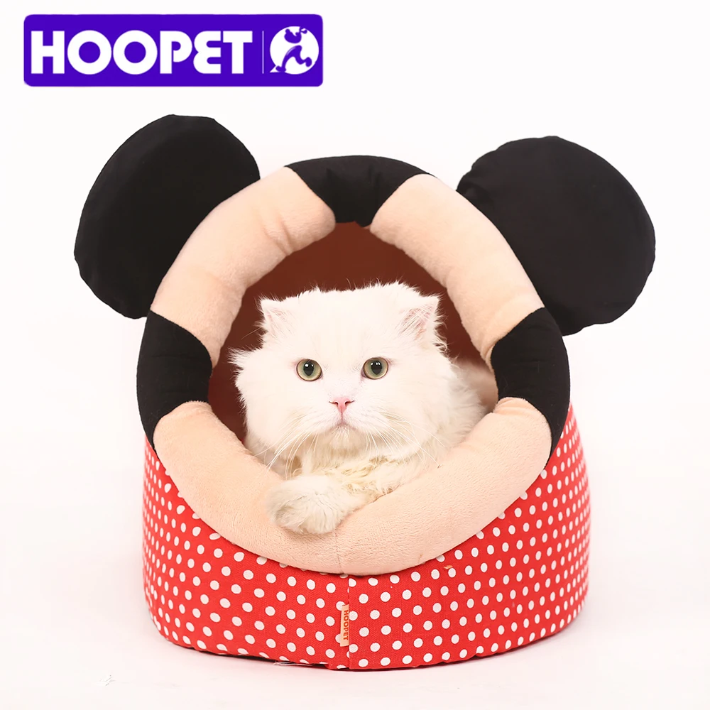 HOOPET Lovely Pet Dog Cat Bed Warm Soft Sleeping Bag Cuddly Cave Completely Removable Cover Cushion with Zipper | Дом и сад