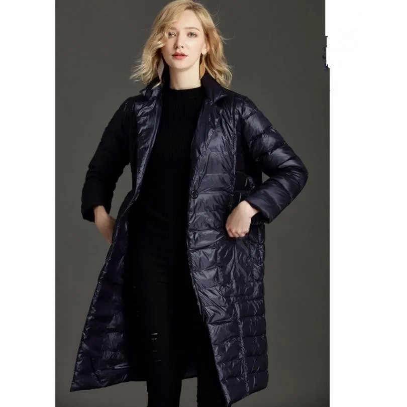 2021 winter new fashion women Thin 90% White duck down coats causal style solid full sleeve female long down parkas coats gx1180
2021 winter new fashion women Thin 90% White duck down coats causal style solid full sleeve female long down parkas coats gx1180