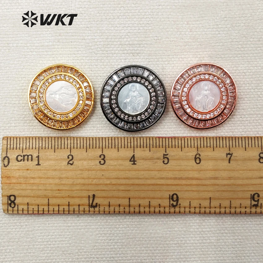 MP069 Hot ! Wholesale Cordial Design Double Circle Colorful CZ Pendant Elegant Temperament Mary Pendant For Gift Jewelry
MP069 Hot ! Wholesale Cordial Design Double Circle Colorful CZ Pendant Elegant Temperament Mary Pendant For Gift Jewelry