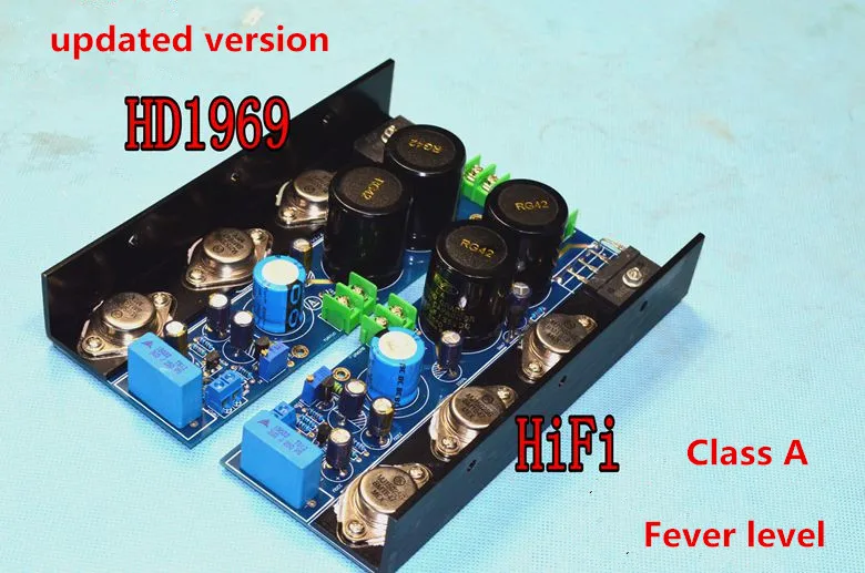 Новая Обновленная Плата усилителя HiFi класса A 18 Вт + 18 Вт HD1969 на MJ15024 / 15025
Новая Обновленная Плата усилителя HiFi класса A 18 Вт + 18 Вт HD1969 на MJ15024 / 15025
