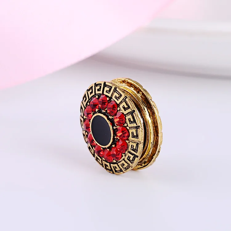 12pcs/lot mix color classic round magnet brooch hijab accessories muslim pin scarf buckle | Украшения и аксессуары