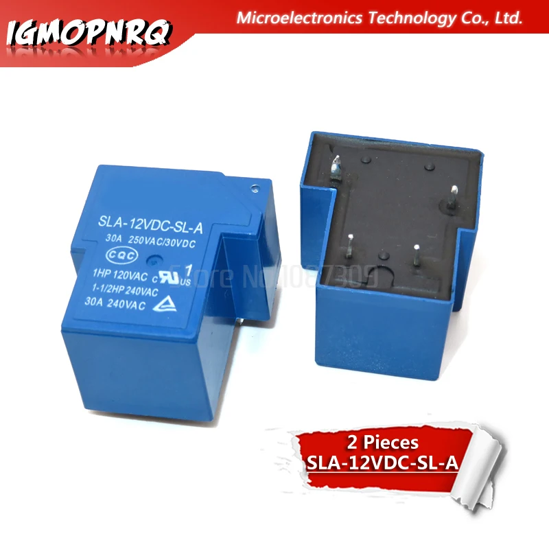 2PCS Power relays SLA-12VDC-SL-A 12V 30A 4PIN T90 | Электронные компоненты и принадлежности