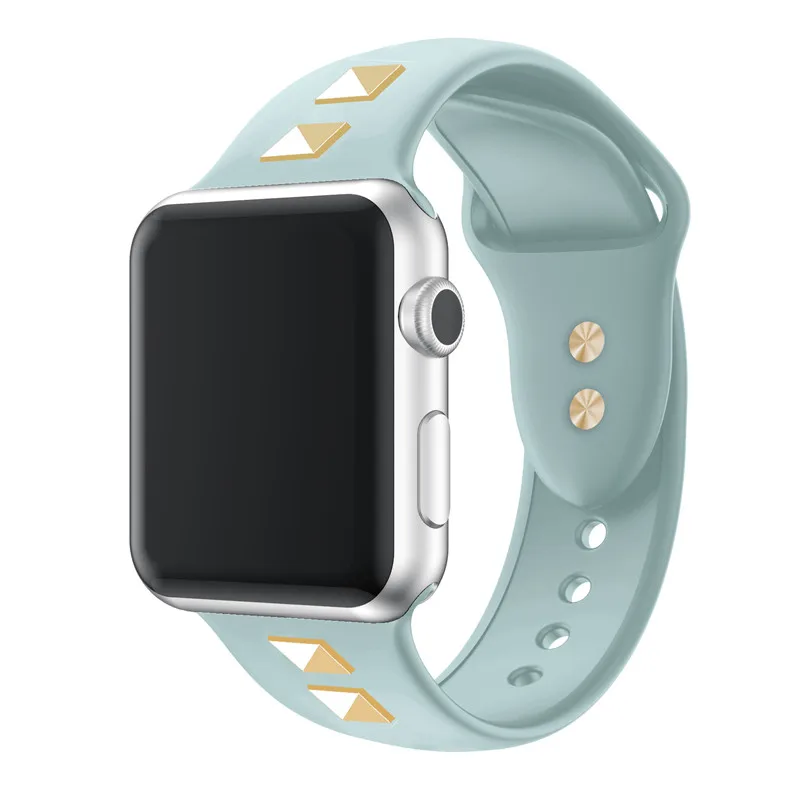 Новый Силиконовый ремешок для Apple Watch 38 40 42 44 мм черный часов iWatch Series 4 3 2 1