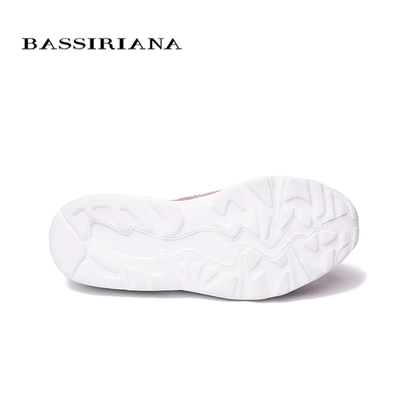 Bassiriana/Новые Натуральная кожа повседневная обувь на плоской подошве женская