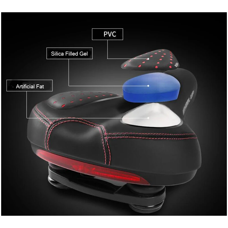 Bicycle Saddle MTB bikes Silicone Cushion Silica Filled Gel Comfortable Cycling Seat Shockproof Bicycle Saddle
Bicycle Saddle MTB bikes Silicone Cushion Silica Filled Gel Comfortable Cycling Seat Shockproof Bicycle Saddle