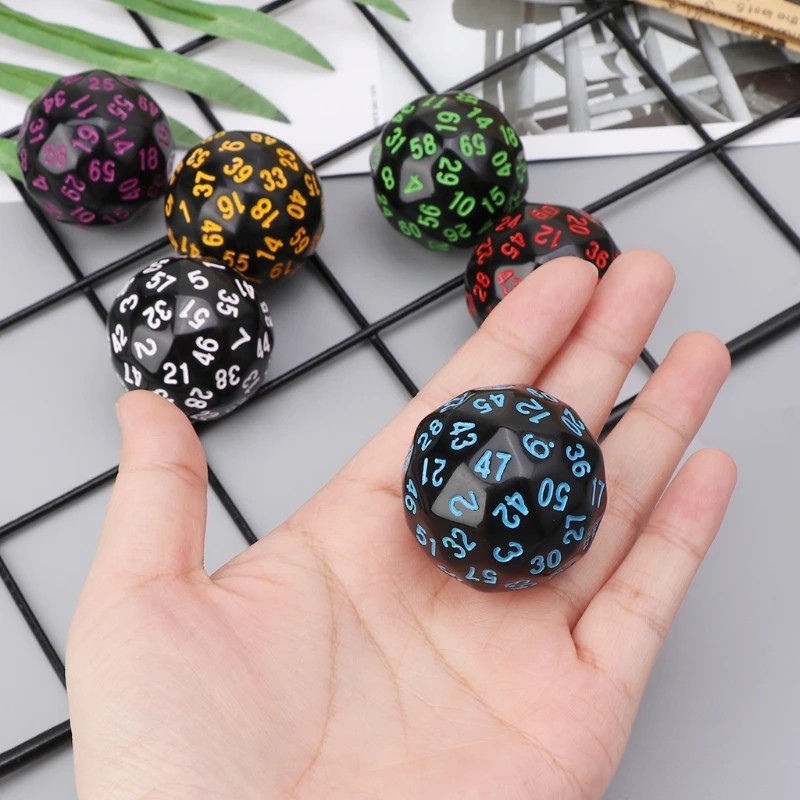 OOTDTY 6Pcs 60 Sided D60 Polyhedral Dice For Casino D&D RPG MTG Party Table Board Game
OOTDTY 6Pcs 60 Sided D60 Polyhedral Dice For Casino D&D RPG MTG Party Table Board Game