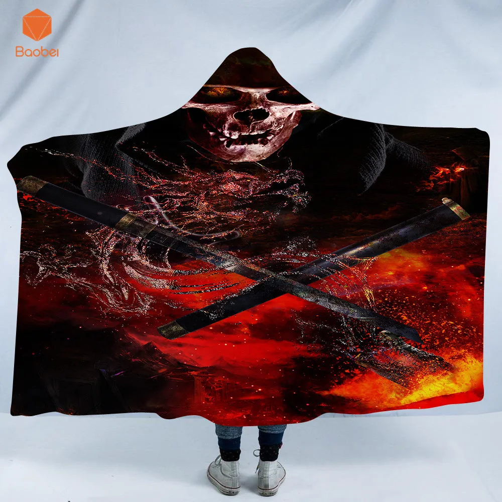 3DPrinted Firing Skull Hooded Blanket For Adult Gothic Sherpa Fleece Wearable Throw Blanket Bedding 200*150cm/130*150cm
3DPrinted Firing Skull Hooded Blanket For Adult Gothic Sherpa Fleece Wearable Throw Blanket Bedding 200*150cm/130*150cm