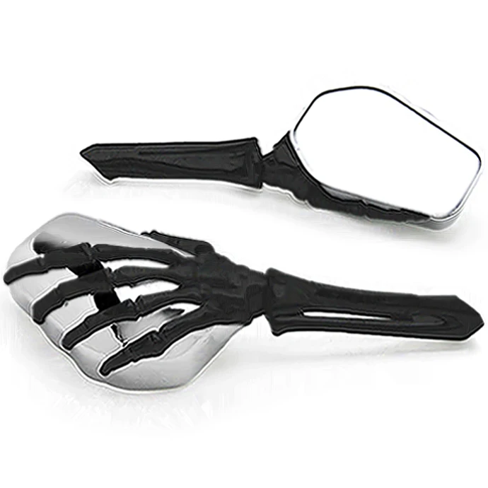 Brand new Skeleton Skull Hand Motorcycle Mirrors For Honda Gold Wing Goldwing GL 500 650 1000 1100