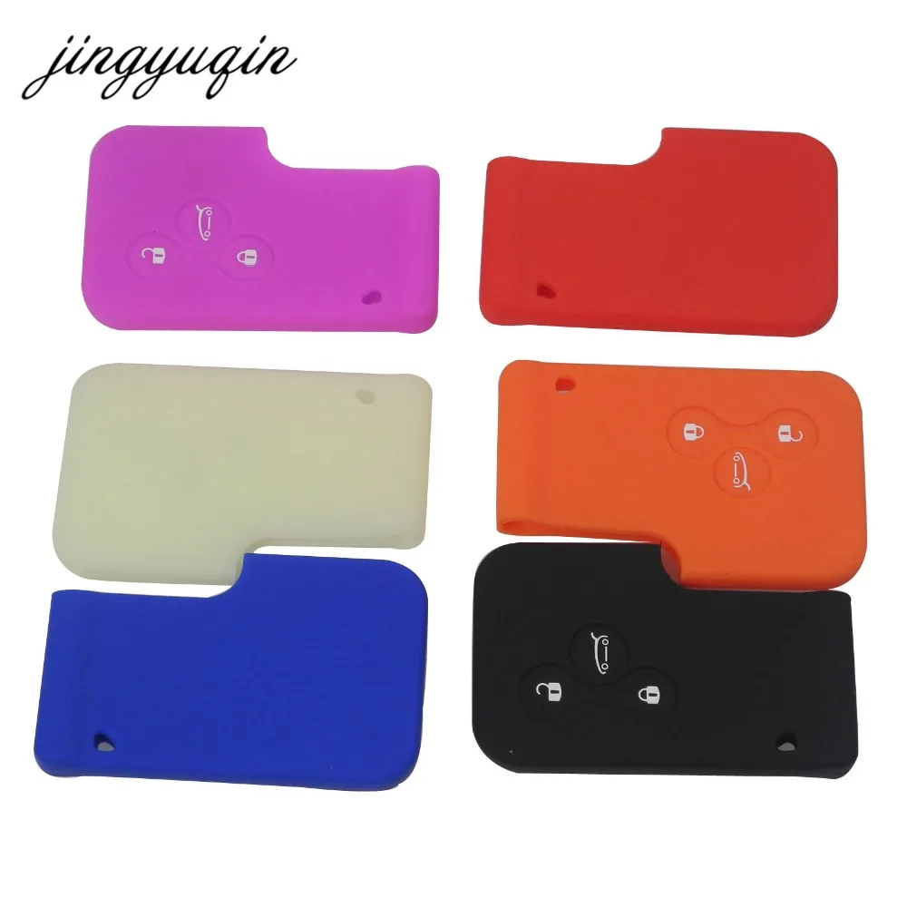 jingyuqin 30pcs/lot 3 Buttons Key Card Silicone Case for Renault Clio Megane Grand Scenic Rubber Key Cover Holder
jingyuqin 30pcs/lot 3 Buttons Key Card Silicone Case for Renault Clio Megane Grand Scenic Rubber Key Cover Holder