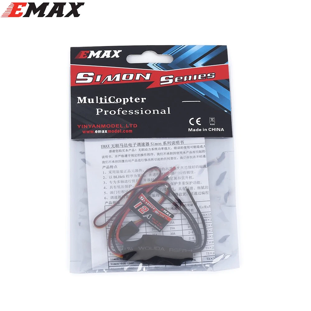 1 шт. контроллер скорости Emax 12A ESC с прошивкой SimonK для квадрокоптера FPV QAV250
1 шт. контроллер скорости Emax 12A ESC с прошивкой SimonK для квадрокоптера FPV QAV250