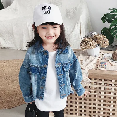 Short Children Denim Jacket Baby Girl Jeans Jackets Hole Kids Outerwear Soft Washed Tops Denim Jacket Cowboy Overcoat For 24M-7T
Short Children Denim Jacket Baby Girl Jeans Jackets Hole Kids Outerwear Soft Washed Tops Denim Jacket Cowboy Overcoat For 24M-7T