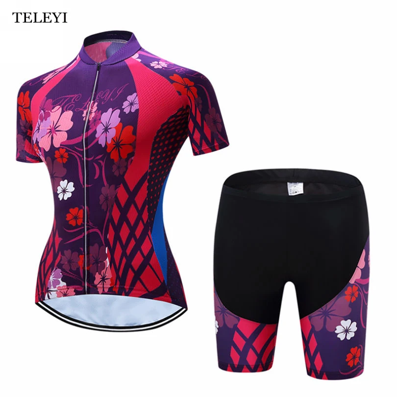 Женский спортивный костюм TELEYI Team Ropa Ciclismo, майка с цветочным принтом + шорты, дышащая велосипедная одежда, XS-4XL
Женский спортивный костюм TELEYI Team Ropa Ciclismo, майка с цветочным принтом + шорты, дышащая велосипедная одежда, XS-4XL