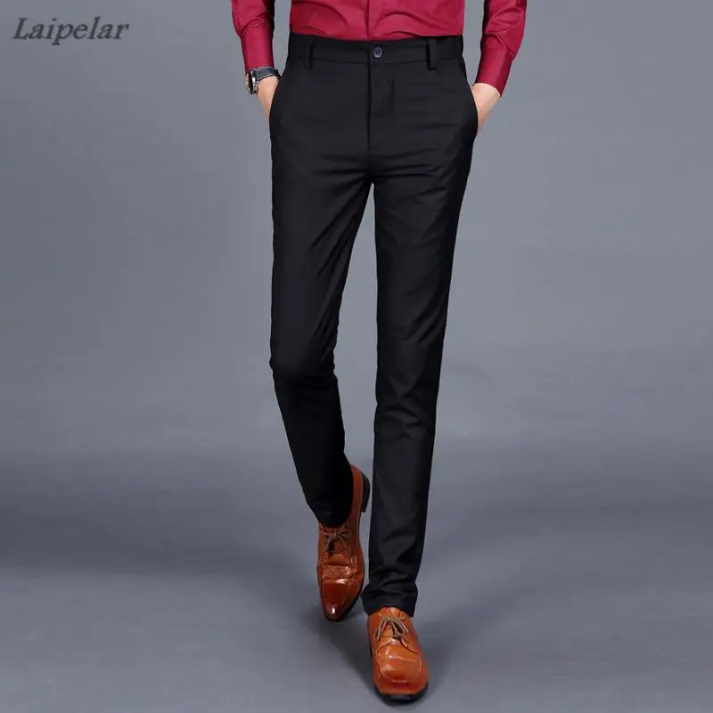 Laipelar Men Fine Wool In Winter To Keep Warm Pure Color Fashion Business Formally Suit Pants / Male Leisure Pants Trousers
Laipelar Men Fine Wool In Winter To Keep Warm Pure Color Fashion Business Formally Suit Pants / Male Leisure Pants Trousers
