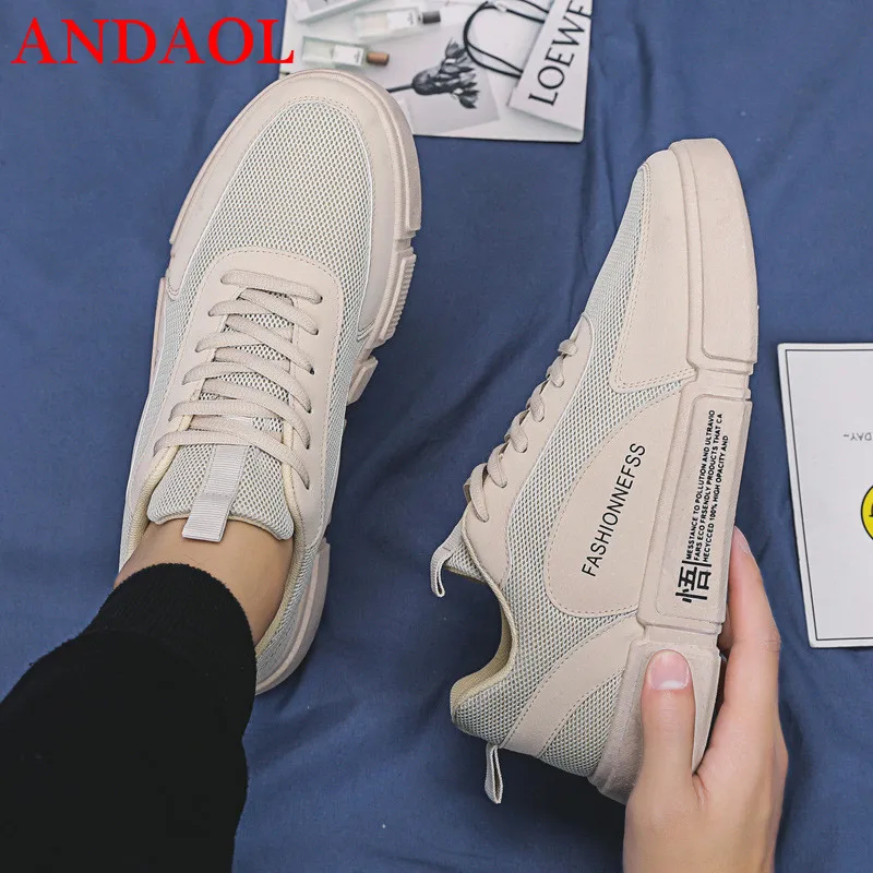 ANDAOL Men's Casual Shoes Top Quality Mesh Breathable Light Solid Sneakers New Luxury Harajuku Non-Slip Trainers Skateboarding
ANDAOL Men's Casual Shoes Top Quality Mesh Breathable Light Solid Sneakers New Luxury Harajuku Non-Slip Trainers Skateboarding