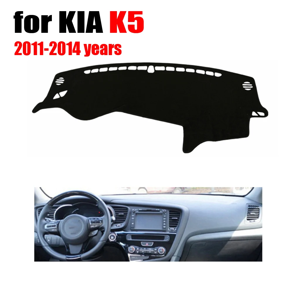 Автомобильный коврик для приборной панели RKAC KIA K5 2011-2014 лет левого руля