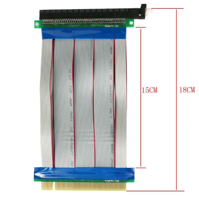 New PCI-E 16X to 16X Riser Card Adapter Extender Cable PCI E 16 X PCI Express Flexible Riser 1X 4X 8X 16 X for BTC Miner Mining
New PCI-E 16X to 16X Riser Card Adapter Extender Cable PCI E 16 X PCI Express Flexible Riser 1X 4X 8X 16 X for BTC Miner Mining