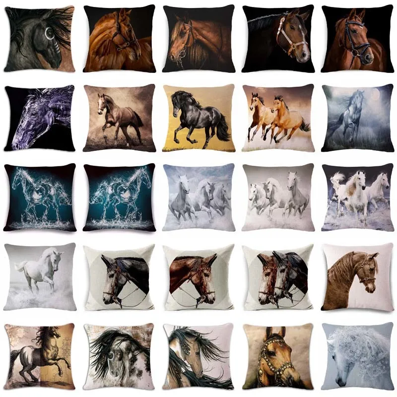18'' Square Horse Printed Cushion Cover Vintage Cotton Linen Square Pillow Cover Knitted Cushion Covers Customized Drop Shipping
18'' Square Horse Printed Cushion Cover Vintage Cotton Linen Square Pillow Cover Knitted Cushion Covers Customized Drop Shipping